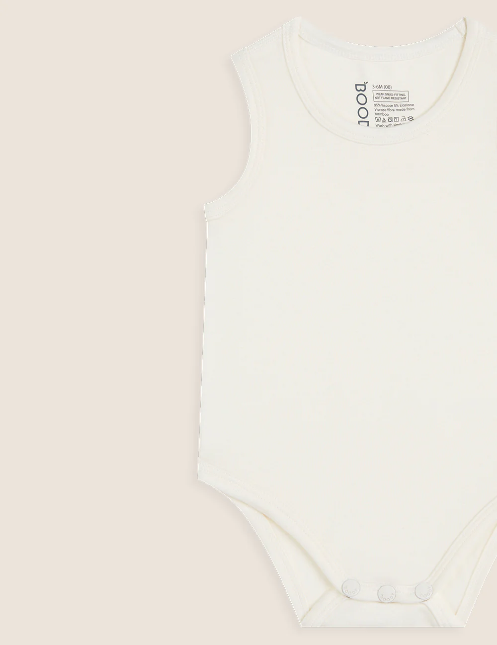 Baby Bodysuit - Natural White - Image 3