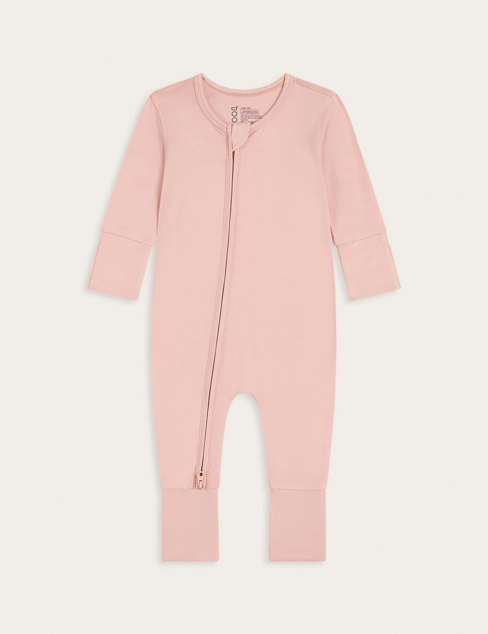 Baby Long Sleeve Romper - Dusty Pink - Image 10