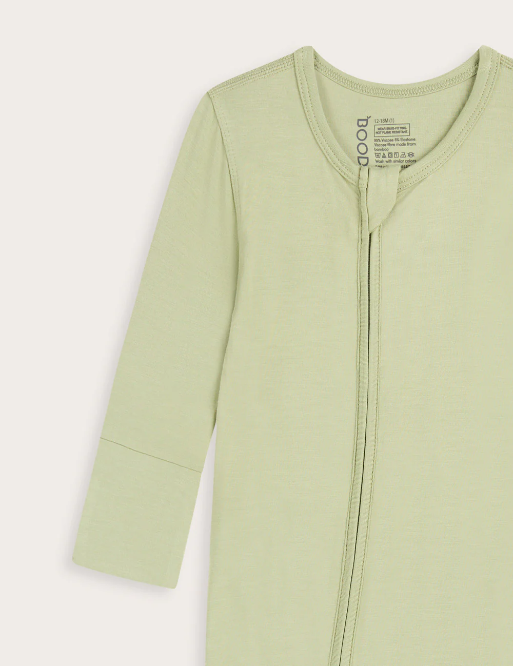 Baby Long Sleeve Romper - Sage - Image 3