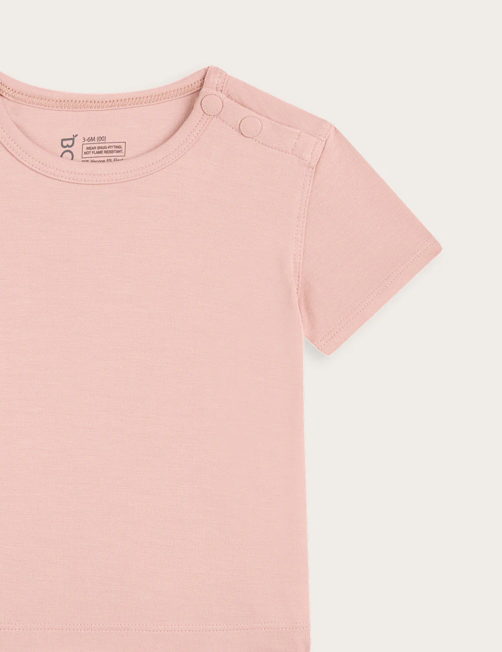 Baby Short Sleeve T-Shirt - Dusty Pink - Image 3