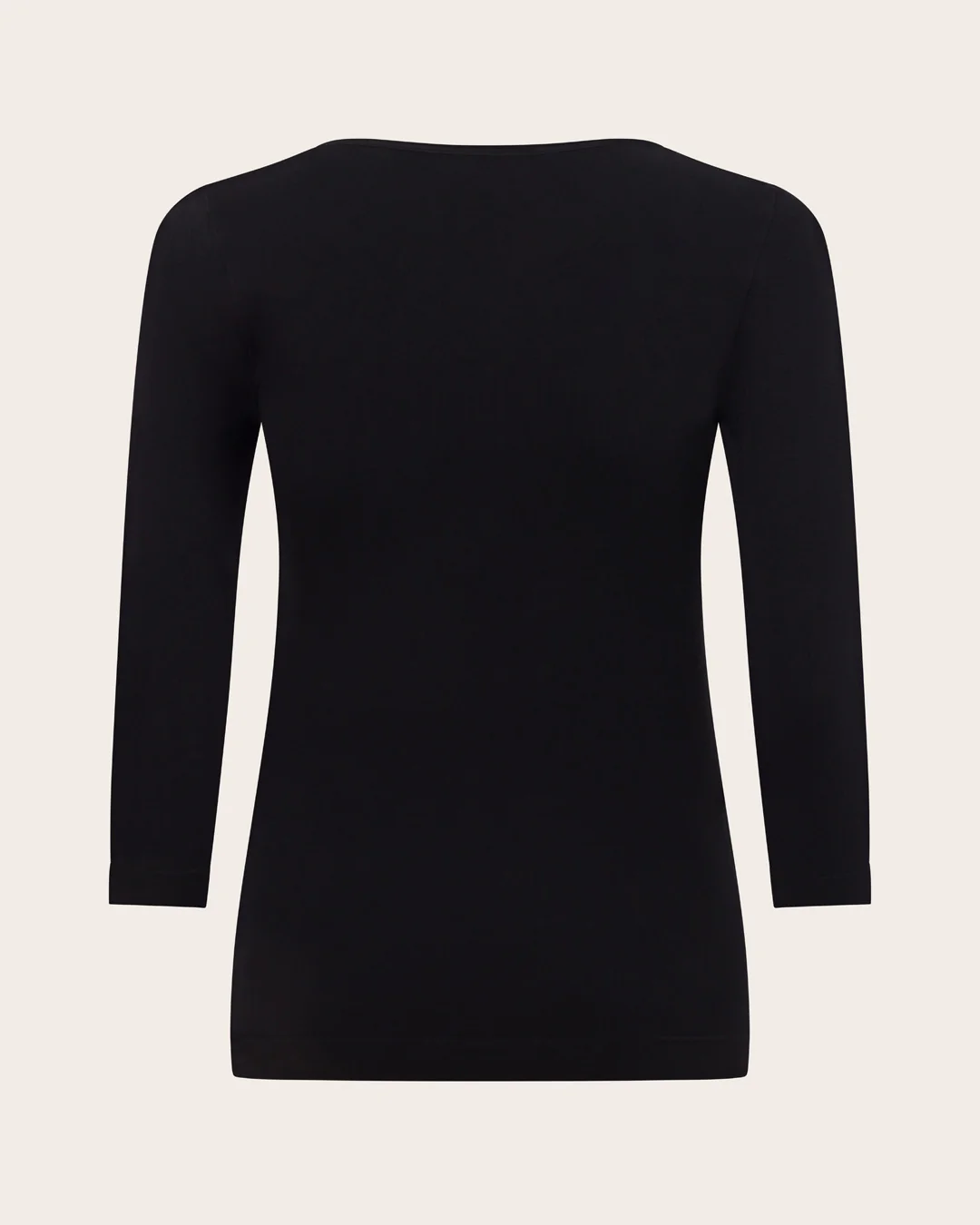 Base Layer 3/4 Sleeve Top - Black - Image 10