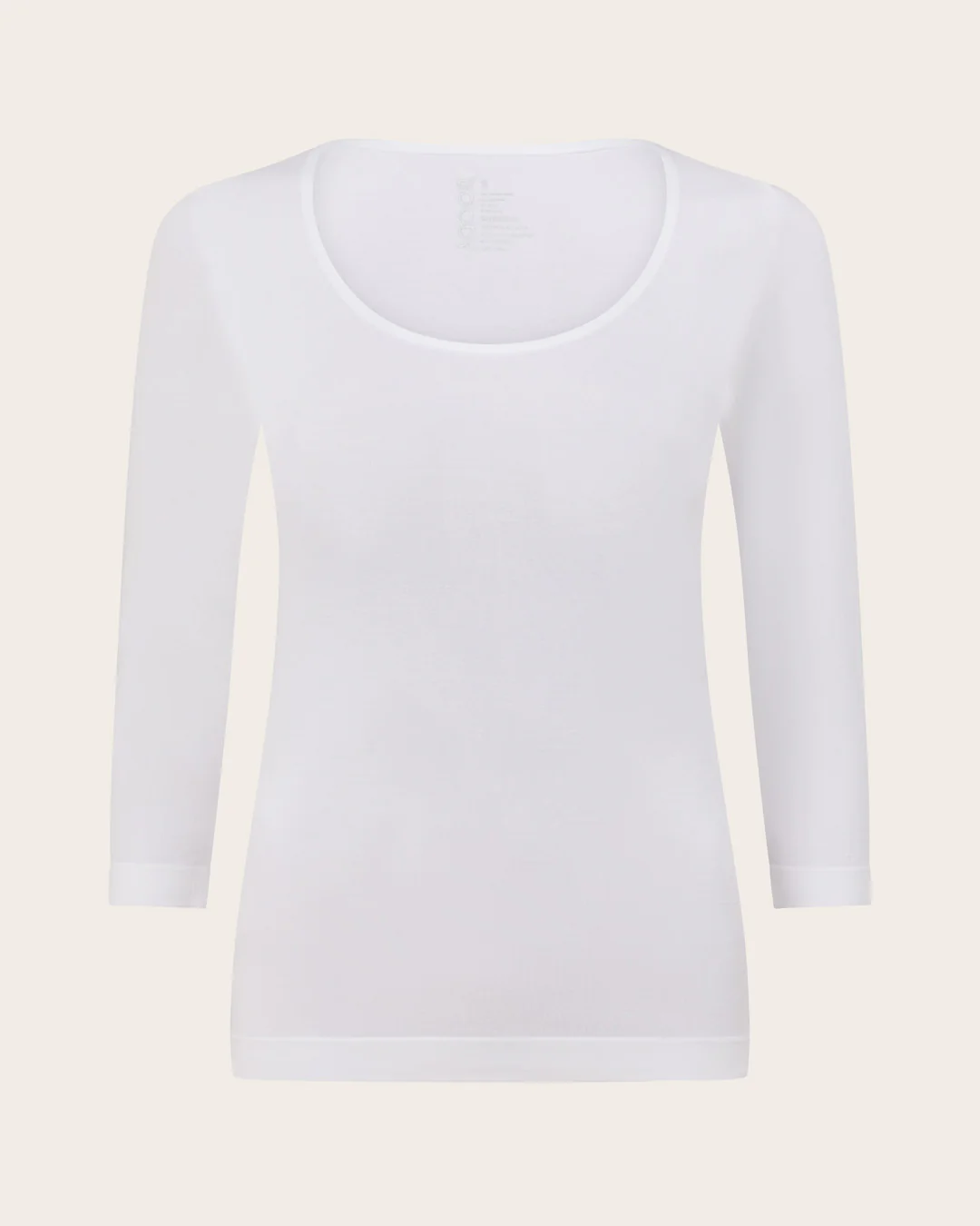 Base Layer 3/4 Sleeve Top - White - Image 11