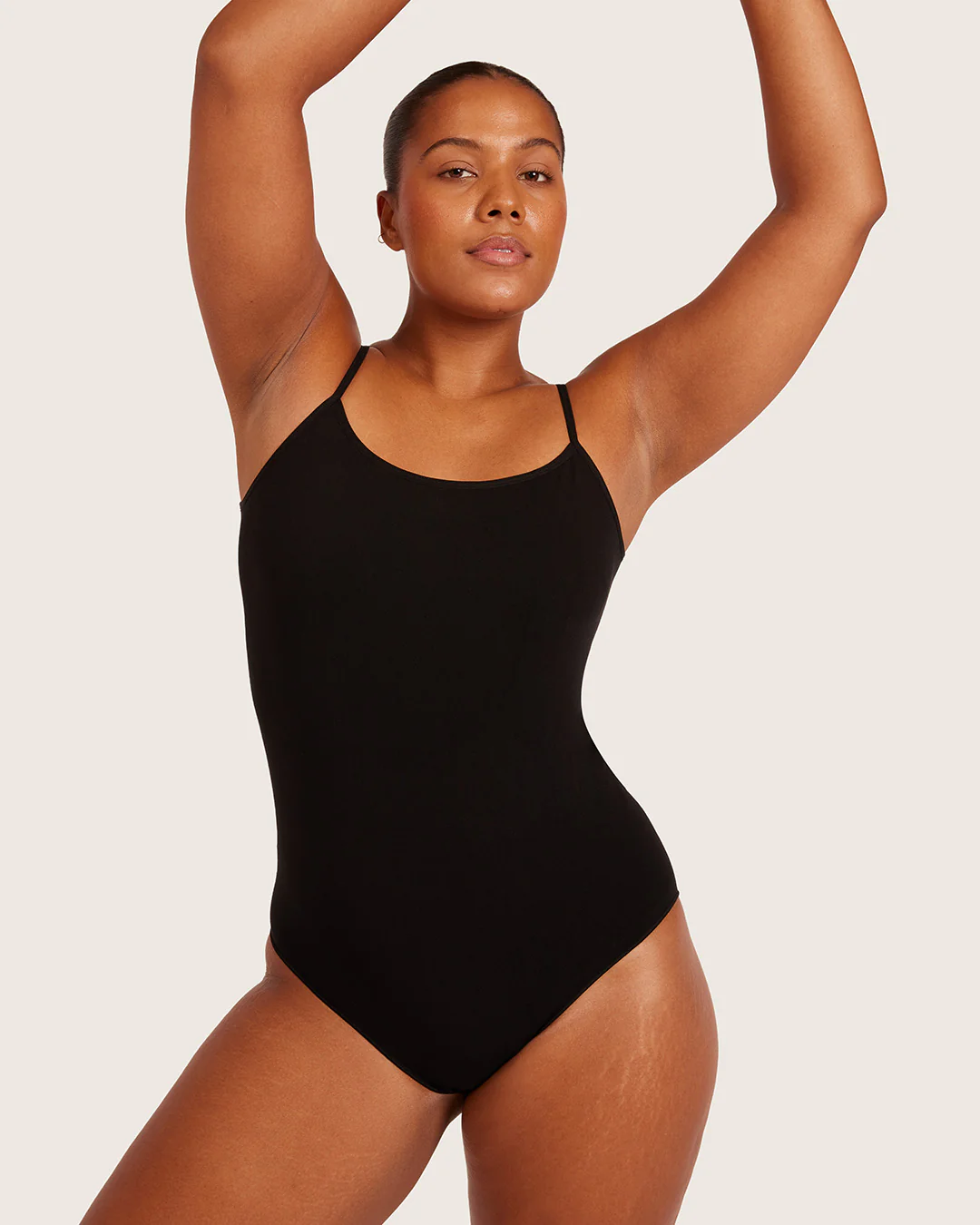 Base Layer Cami Bodysuit - Black - Image 8