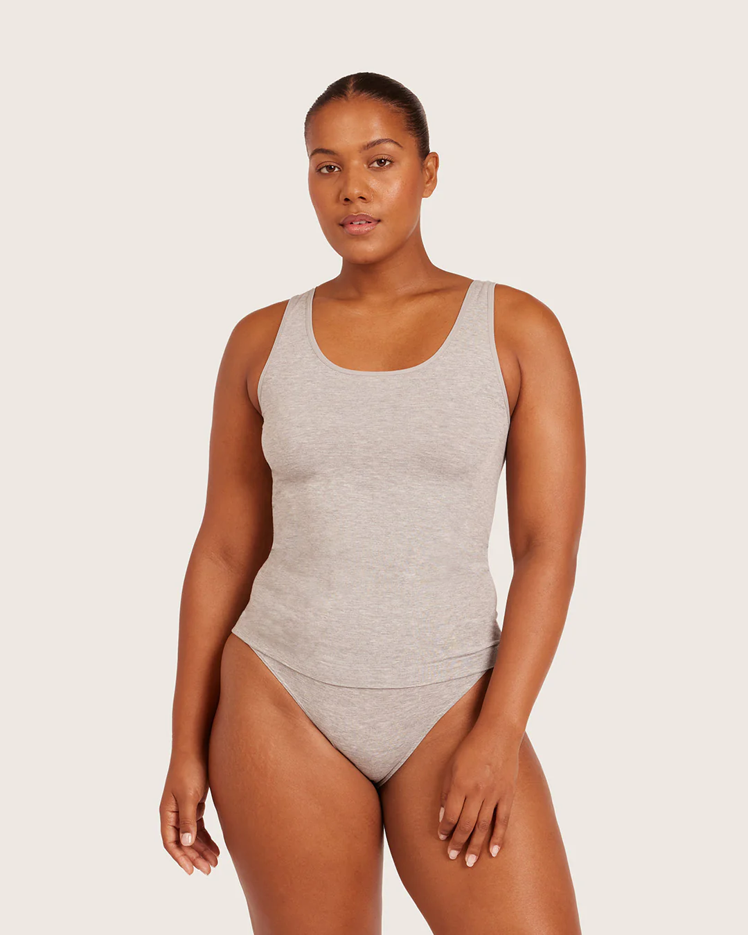 Base Layer Tank Top - Light Grey Marl - Image 5