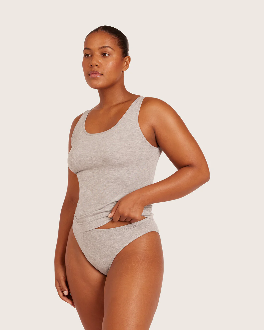 Base Layer Tank Top - Light Grey Marl - Image 6