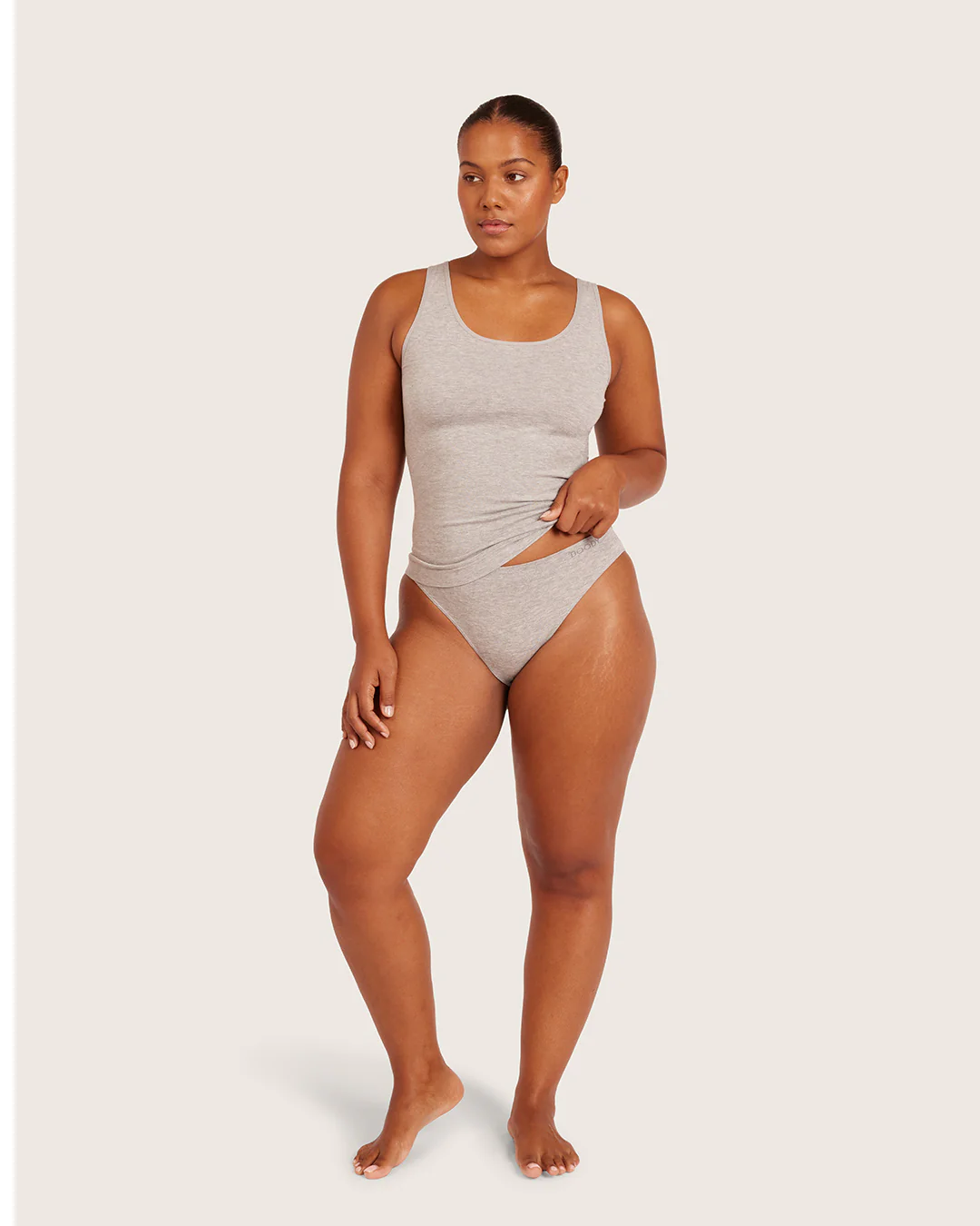 Base Layer Tank Top - Light Grey Marl - Image 8