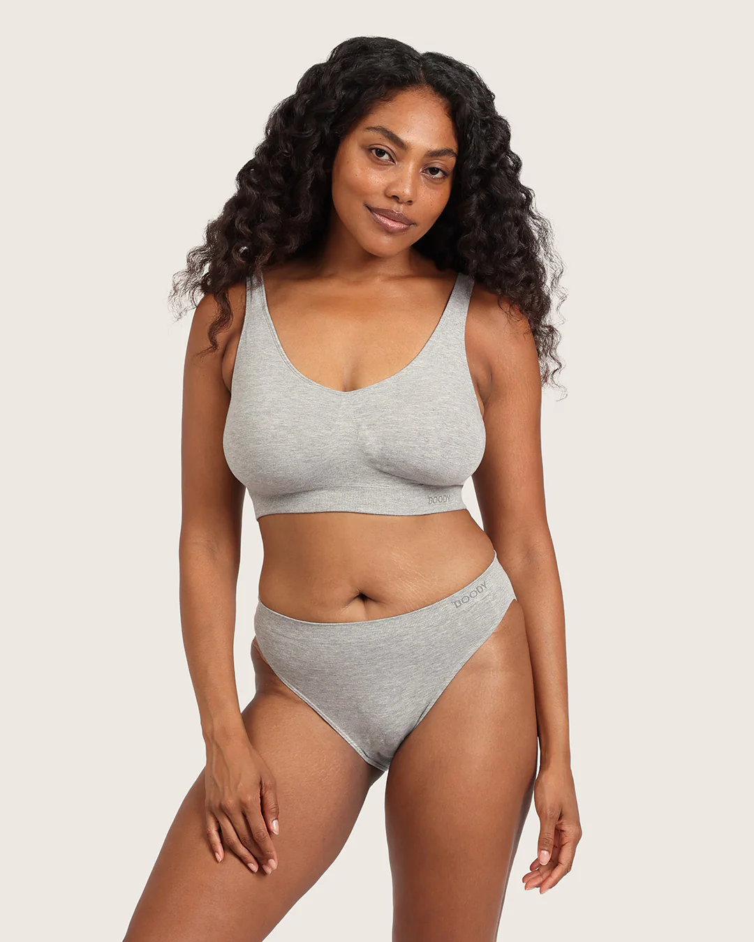 Classic Bikini - Light Grey Marl - Image 11