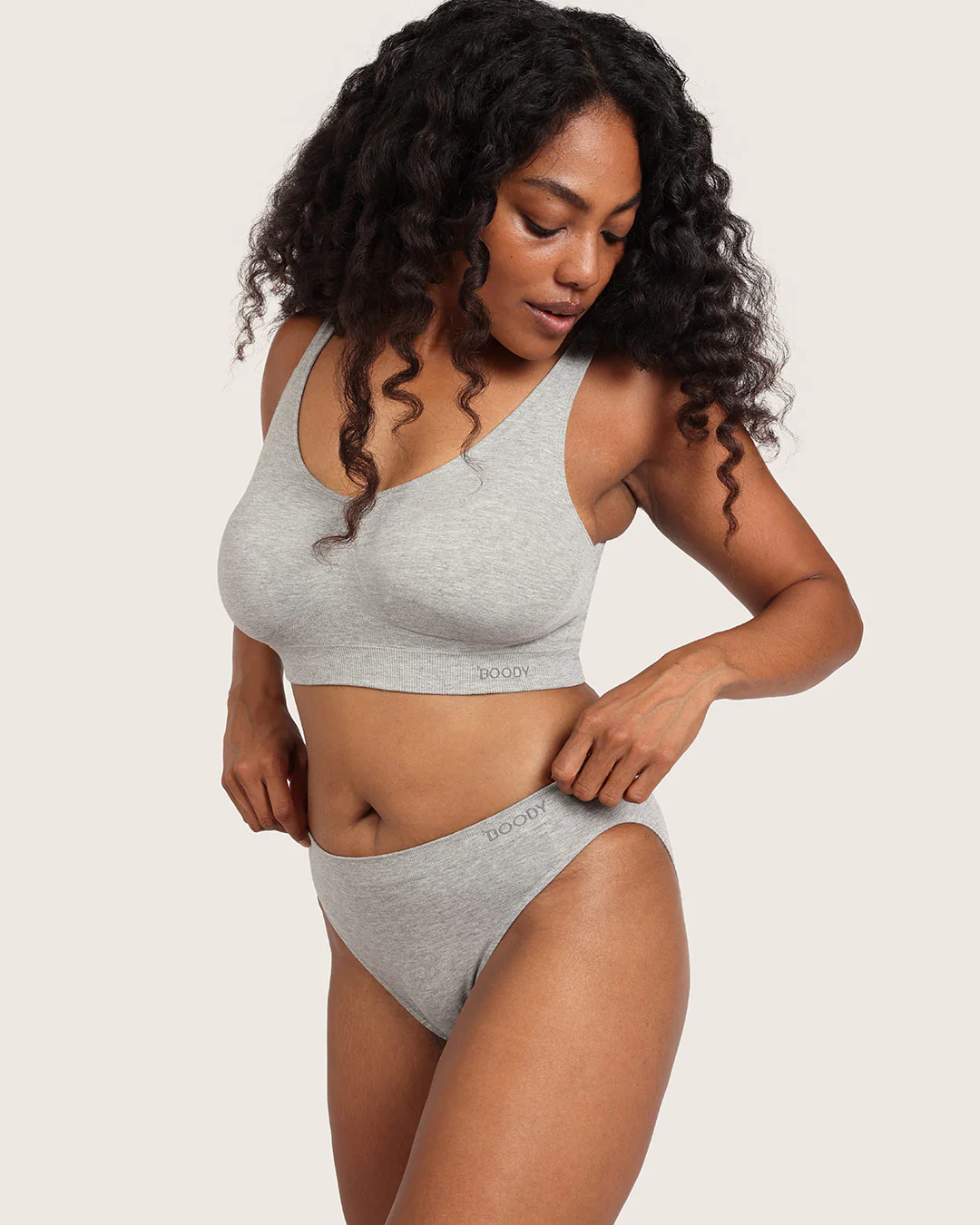 Classic Bikini - Light Grey Marl - Image 12