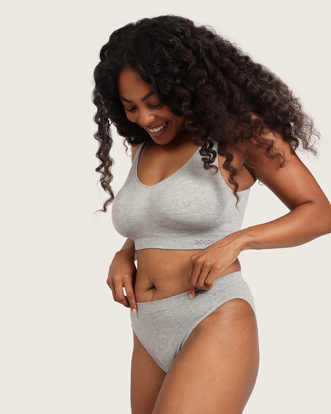 Classic Bikini - Light Grey Marl - Image 13