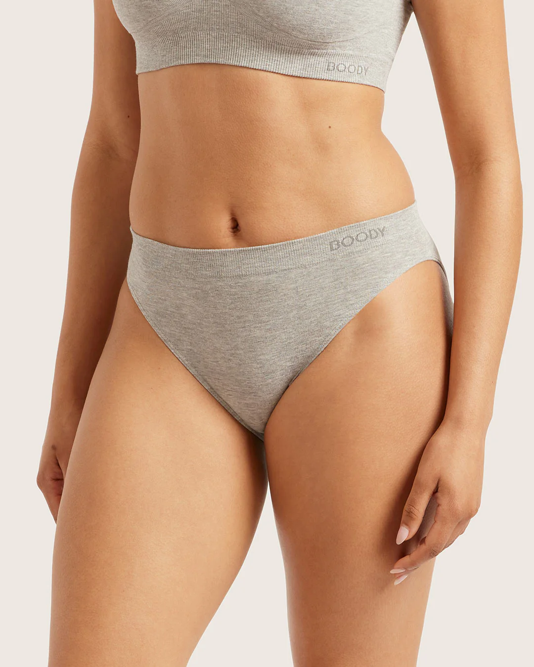 Classic Bikini - Light Grey Marl - Image 3