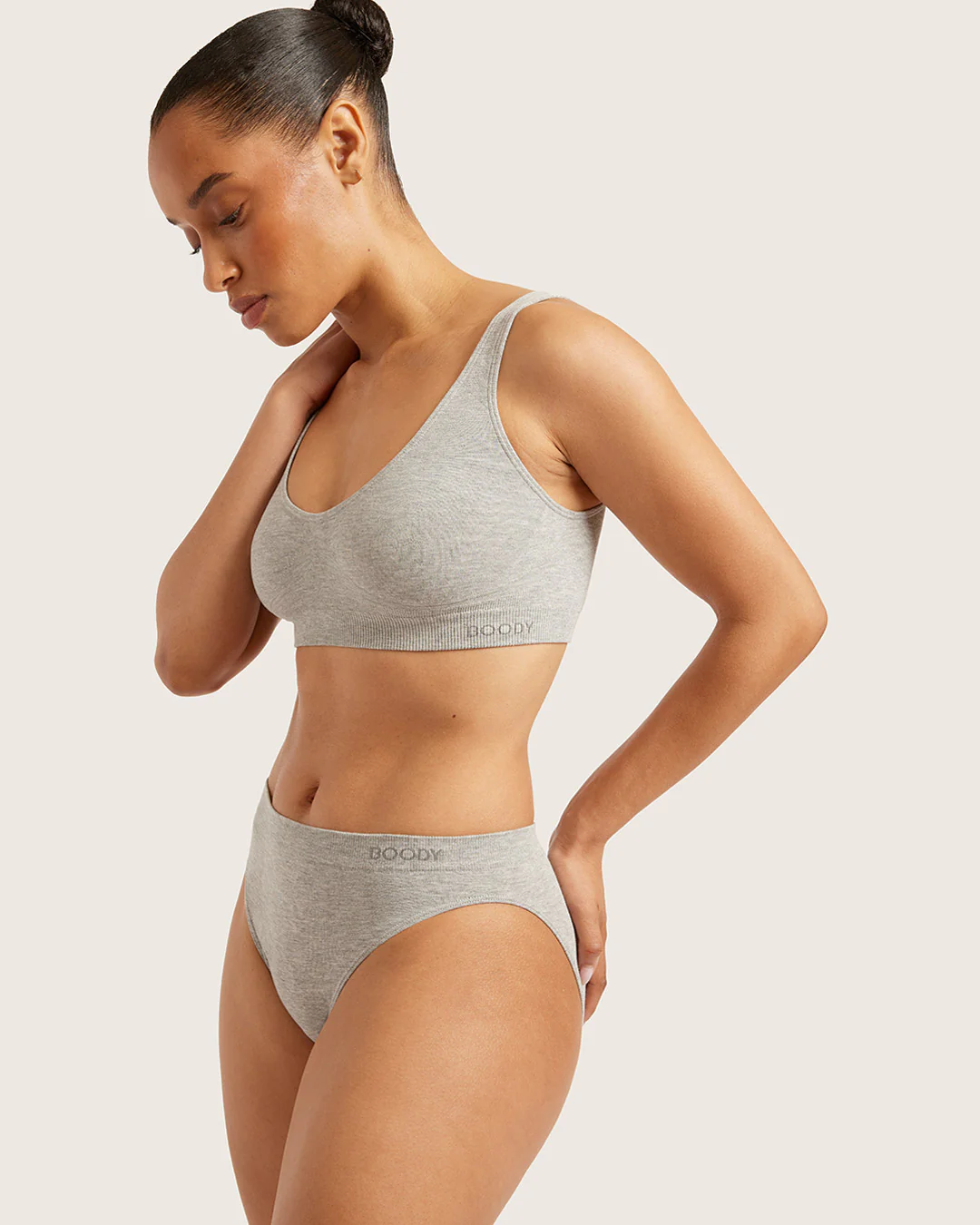 Classic Bikini - Light Grey Marl - Image 5