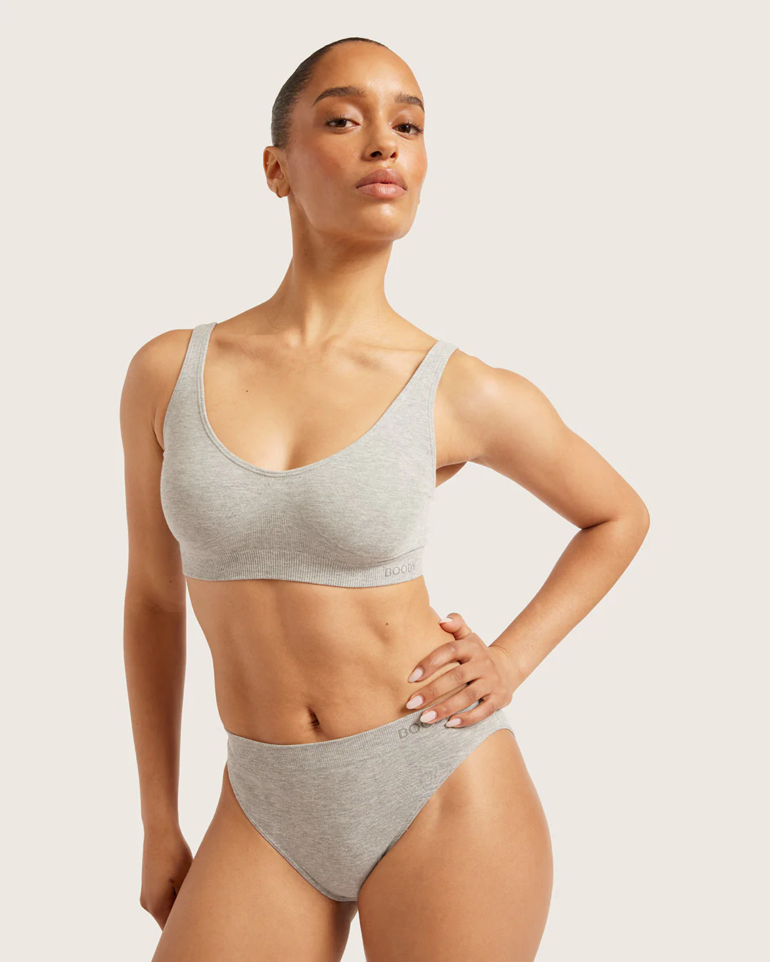 Classic Bikini - Light Grey Marl - Image 6