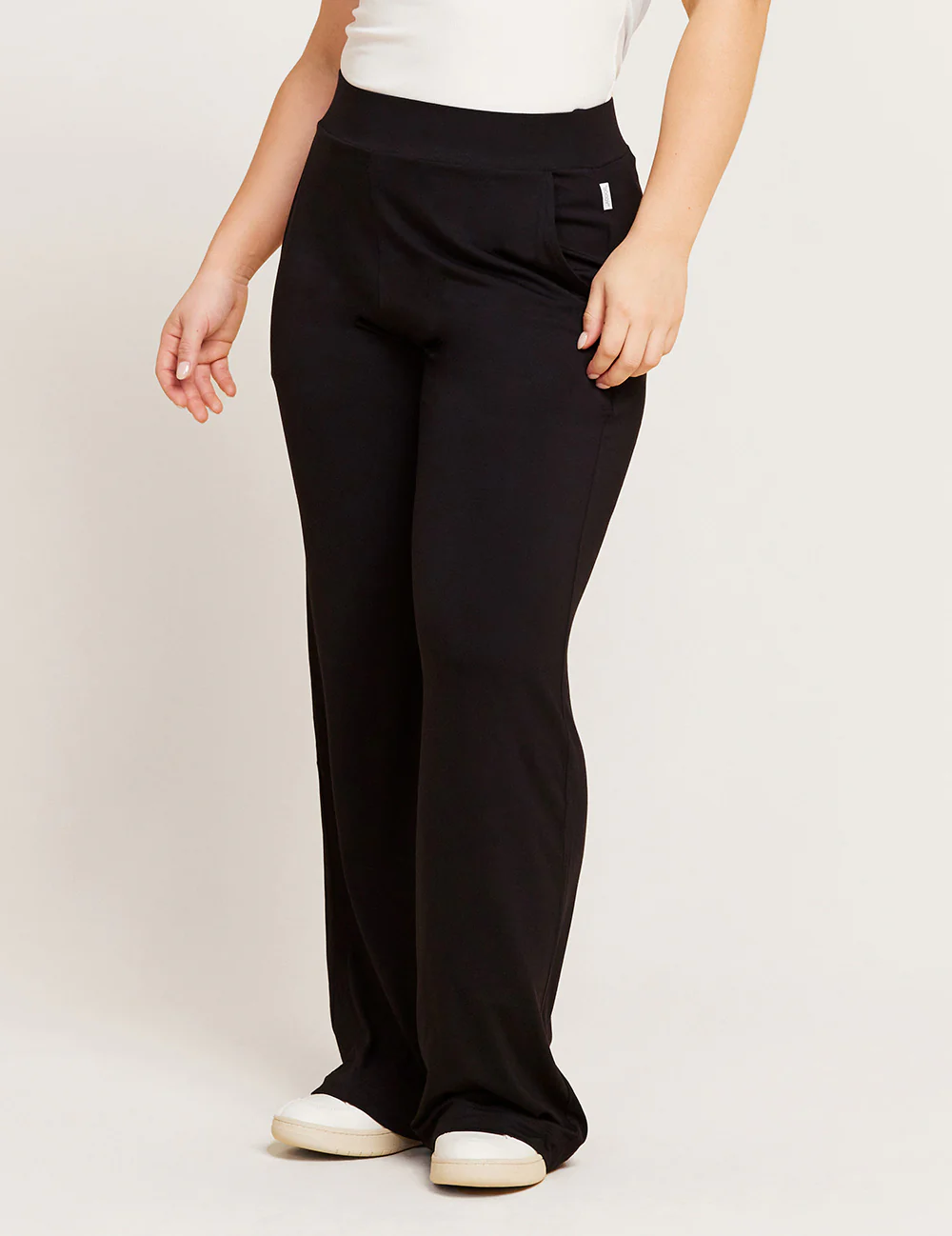 Downtime Wide Leg Lounge Pants - Black - Image 12