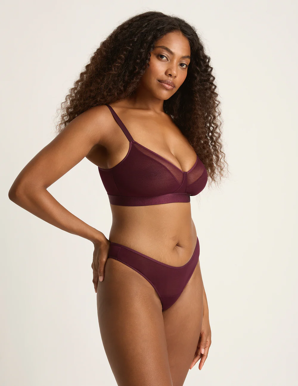 FreeMesh Full Bust Wireless Bra - Fig - Image 7