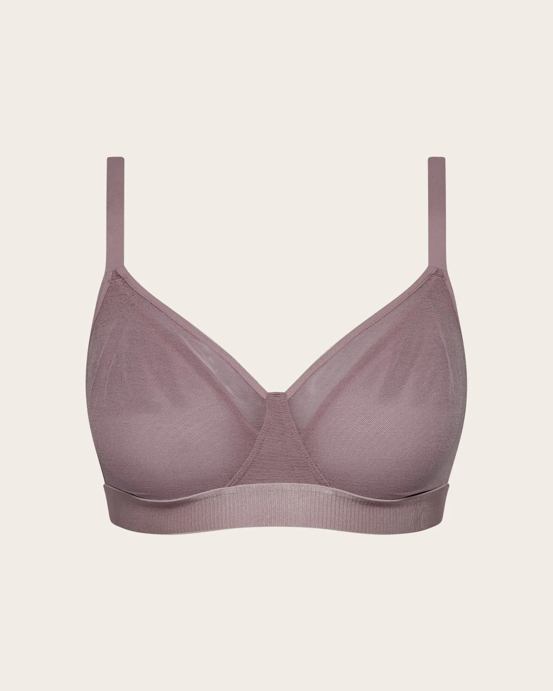 FreeMesh Full Bust Wireless Bra - Mauve - Image 11