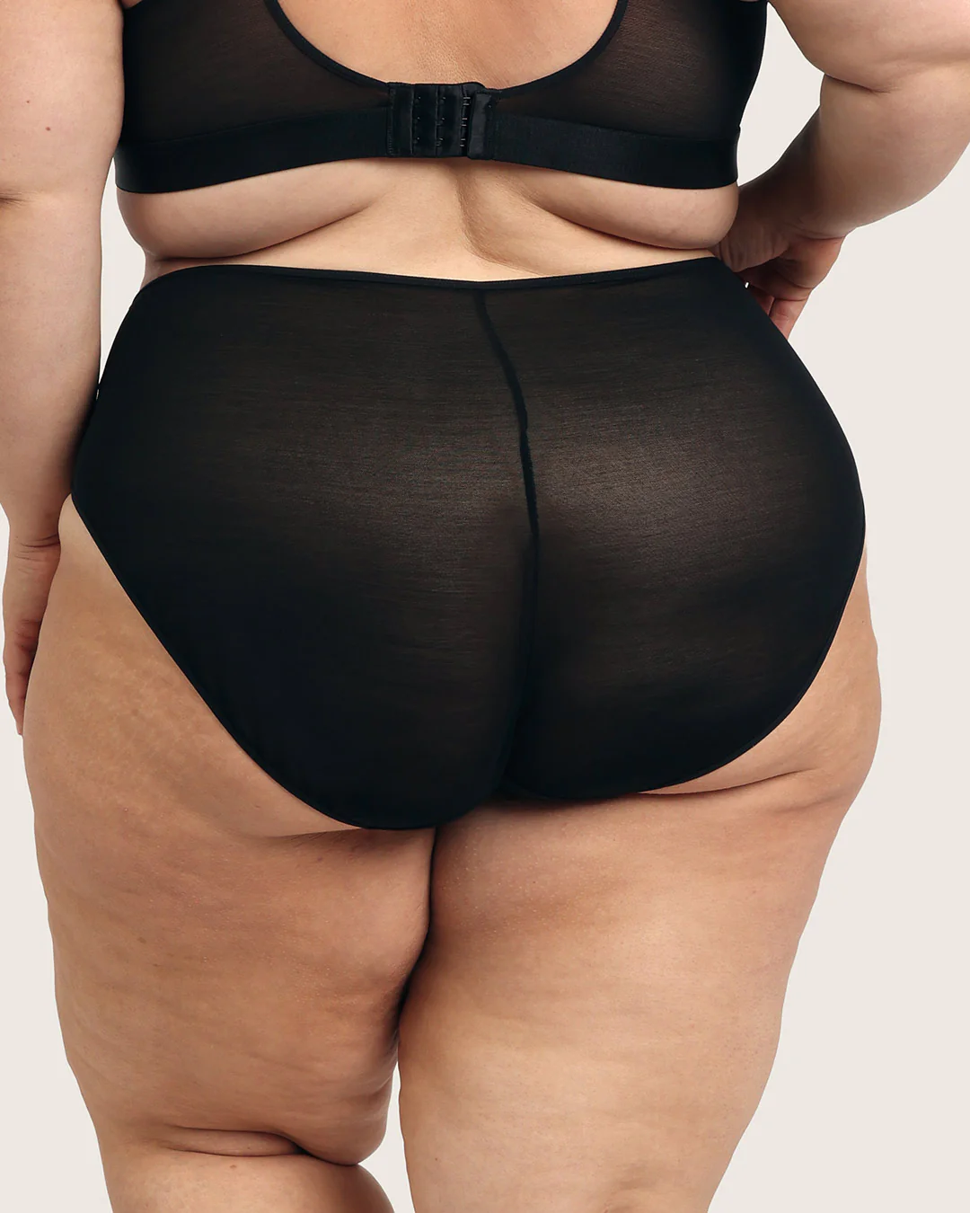 FreeMesh High-Cut Full Briefs - Black - Image 15