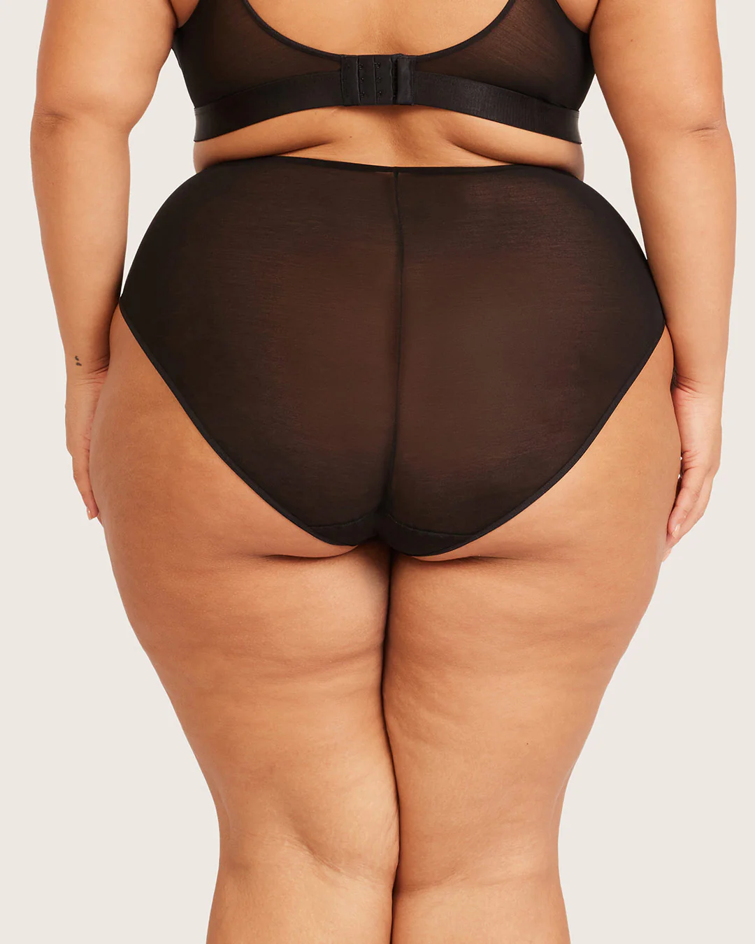 FreeMesh High-Cut Full Briefs - Black - Image 9