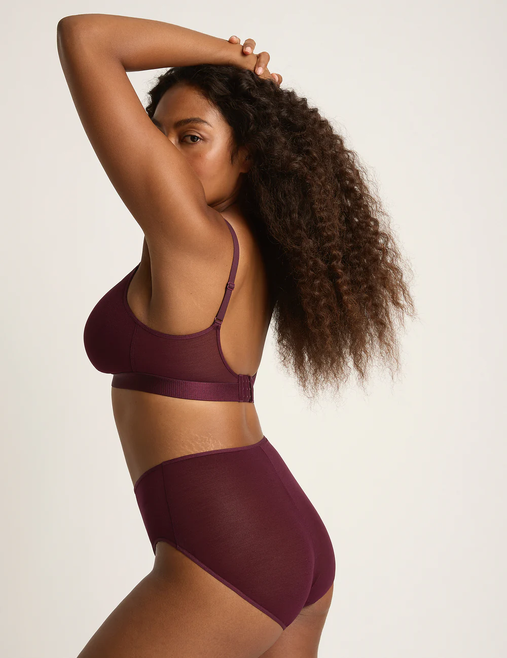 FreeMesh High-Cut Full Briefs - Fig - Image 3