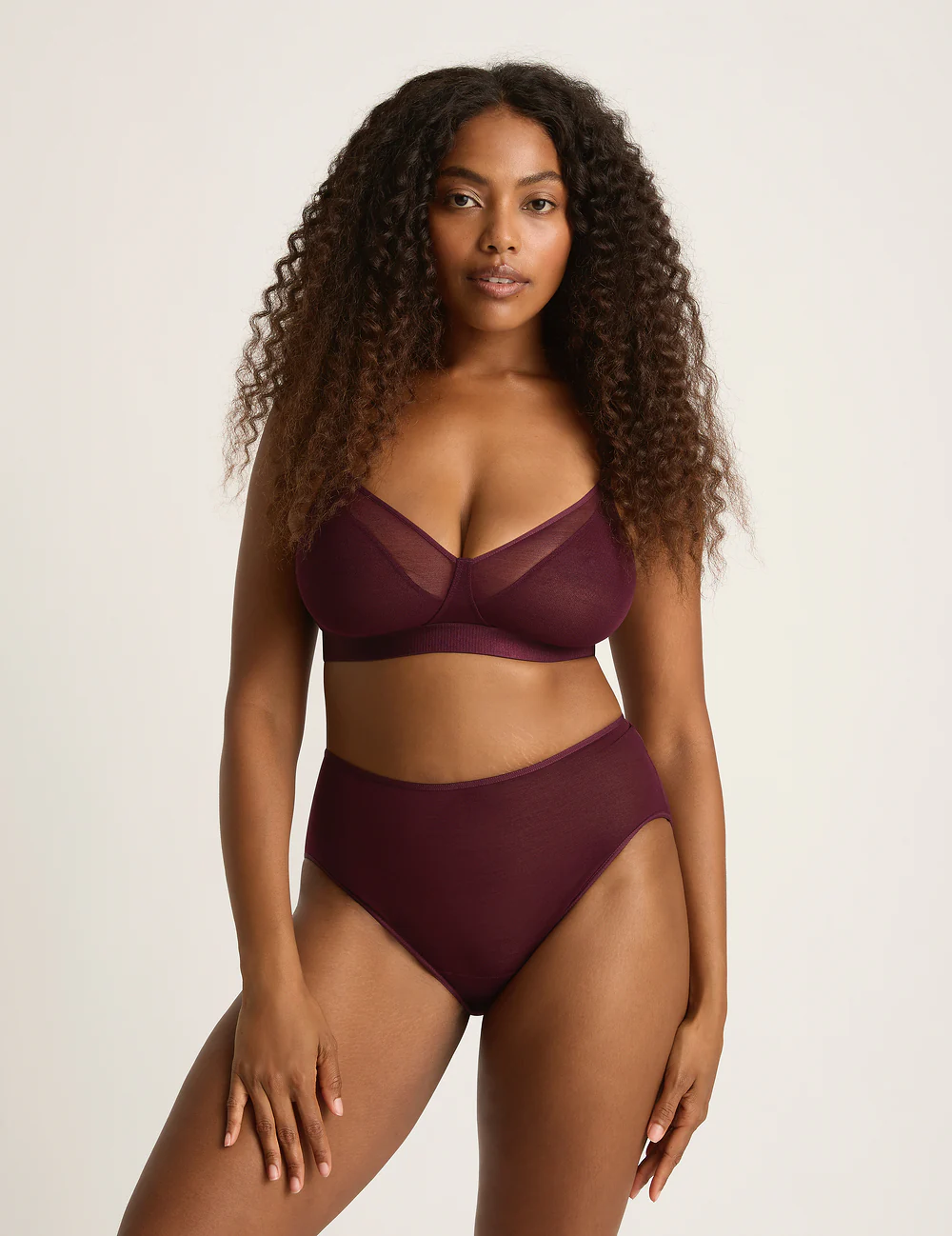 FreeMesh High-Cut Full Briefs - Fig - Image 5
