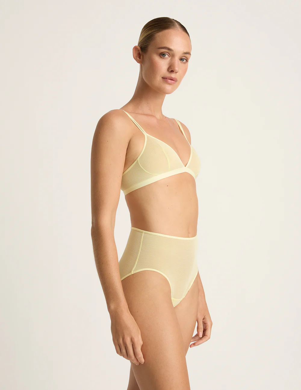 FreeMesh High-Cut Full Briefs - Lemon - Image 6