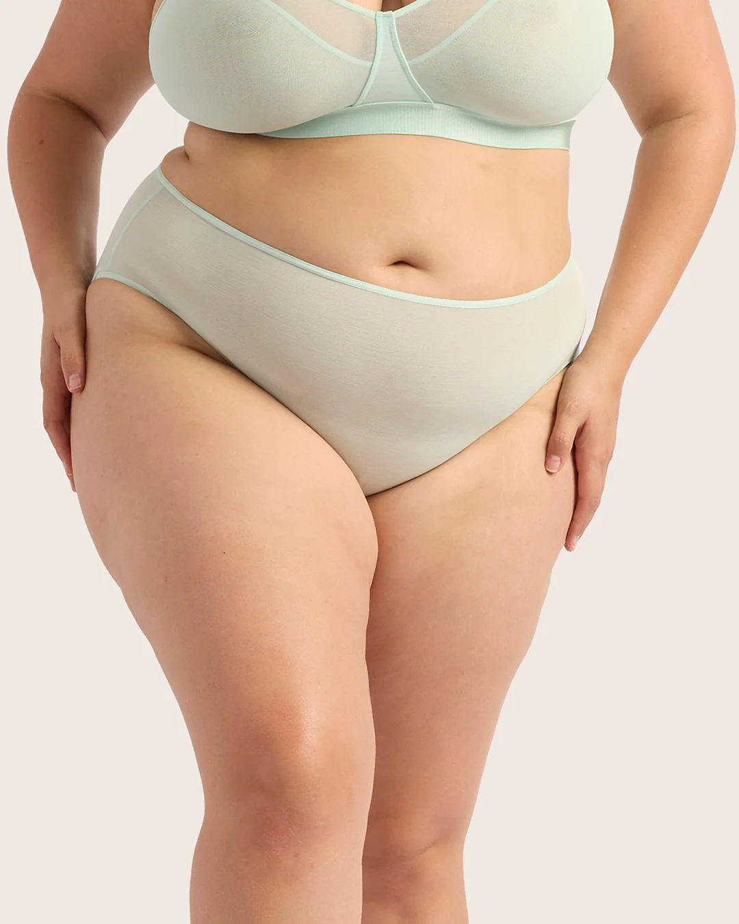 FreeMesh High-Cut Full Briefs - Mint - Image 7