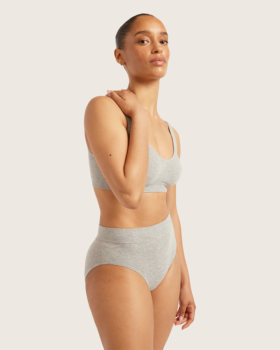Full Briefs - Light Grey Marl - Image 5