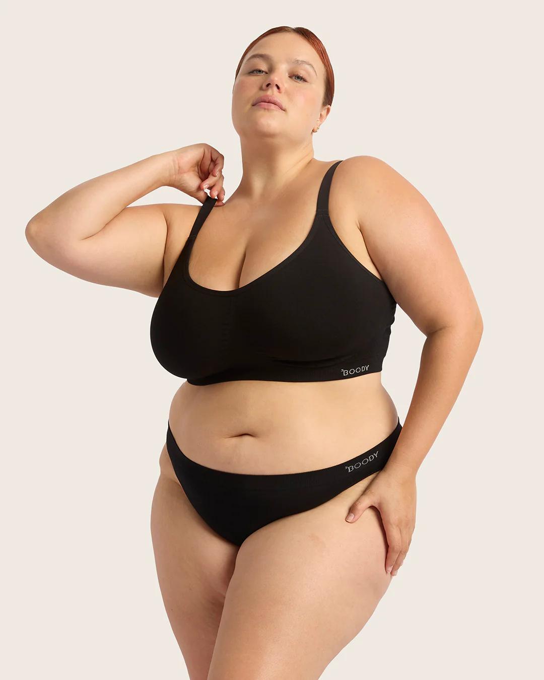 Full Bust Wireless Bra - Black - Image 12