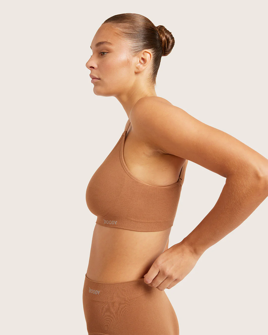 Full Bust Wireless Bra - Maple - Image 4