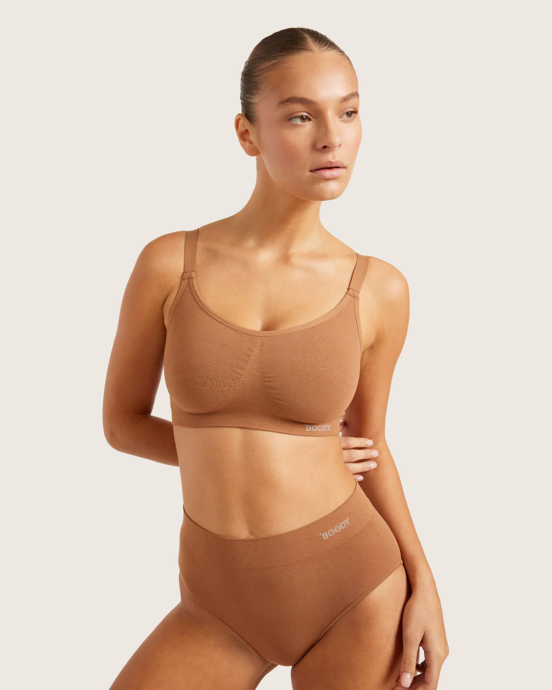 Full Bust Wireless Bra - Maple - Image 5