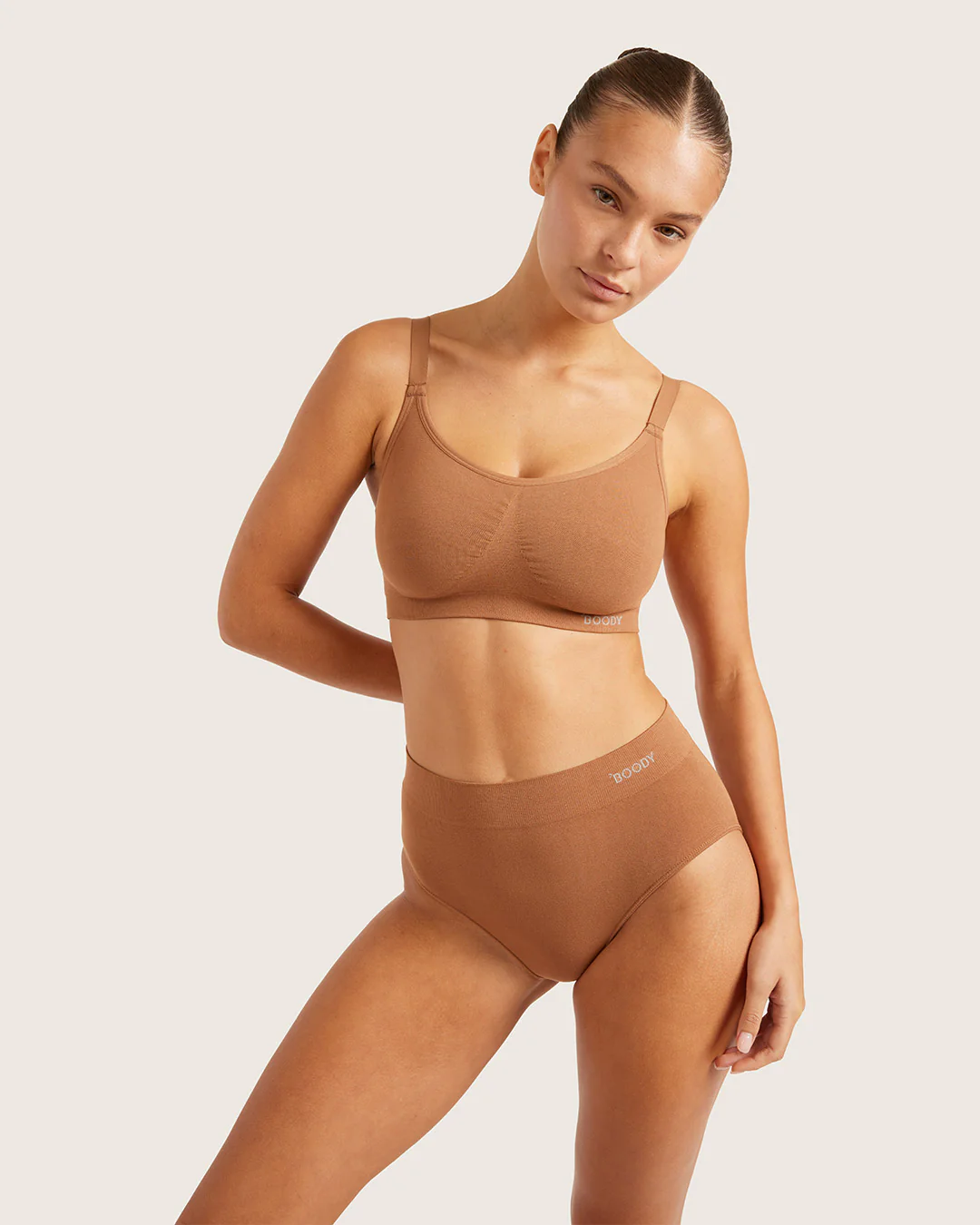 Full Bust Wireless Bra - Maple - Image 6