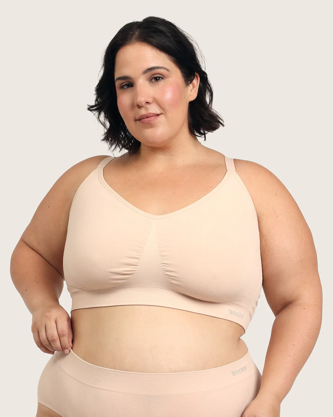 Full Bust Wireless Bra - Shell - Image 18
