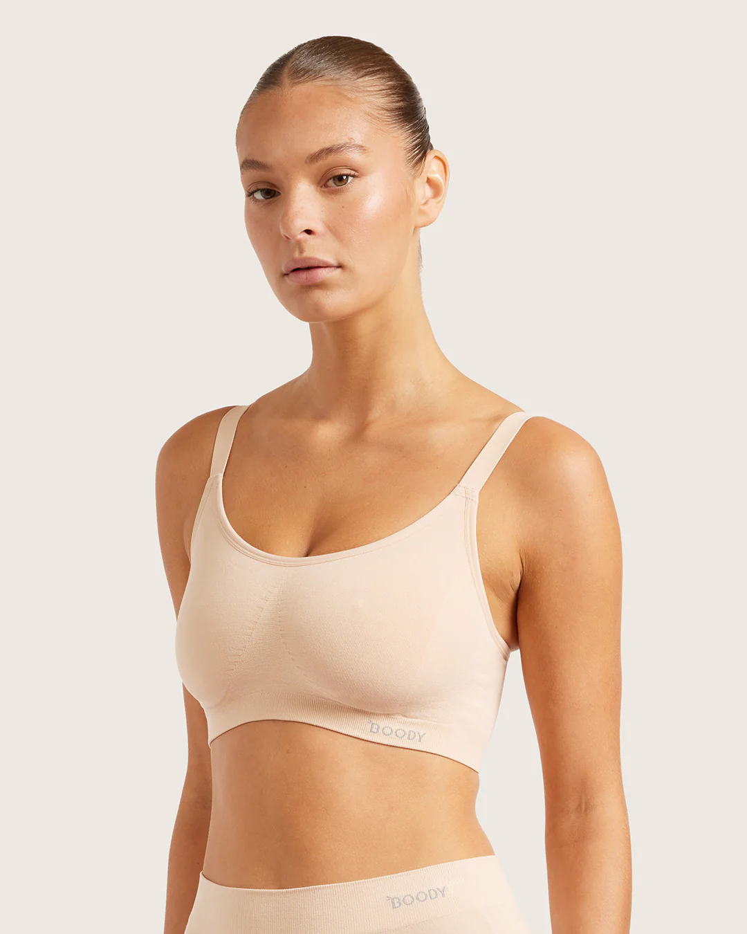 Full Bust Wireless Bra - Shell - Image 3