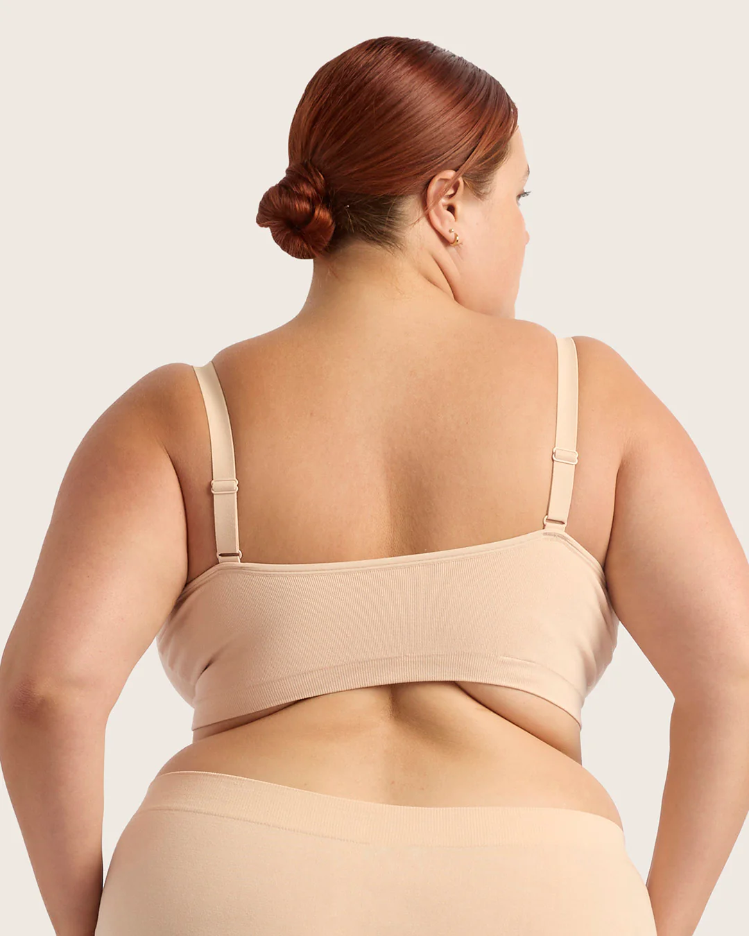 Full Bust Wireless Bra - Shell - Image 7