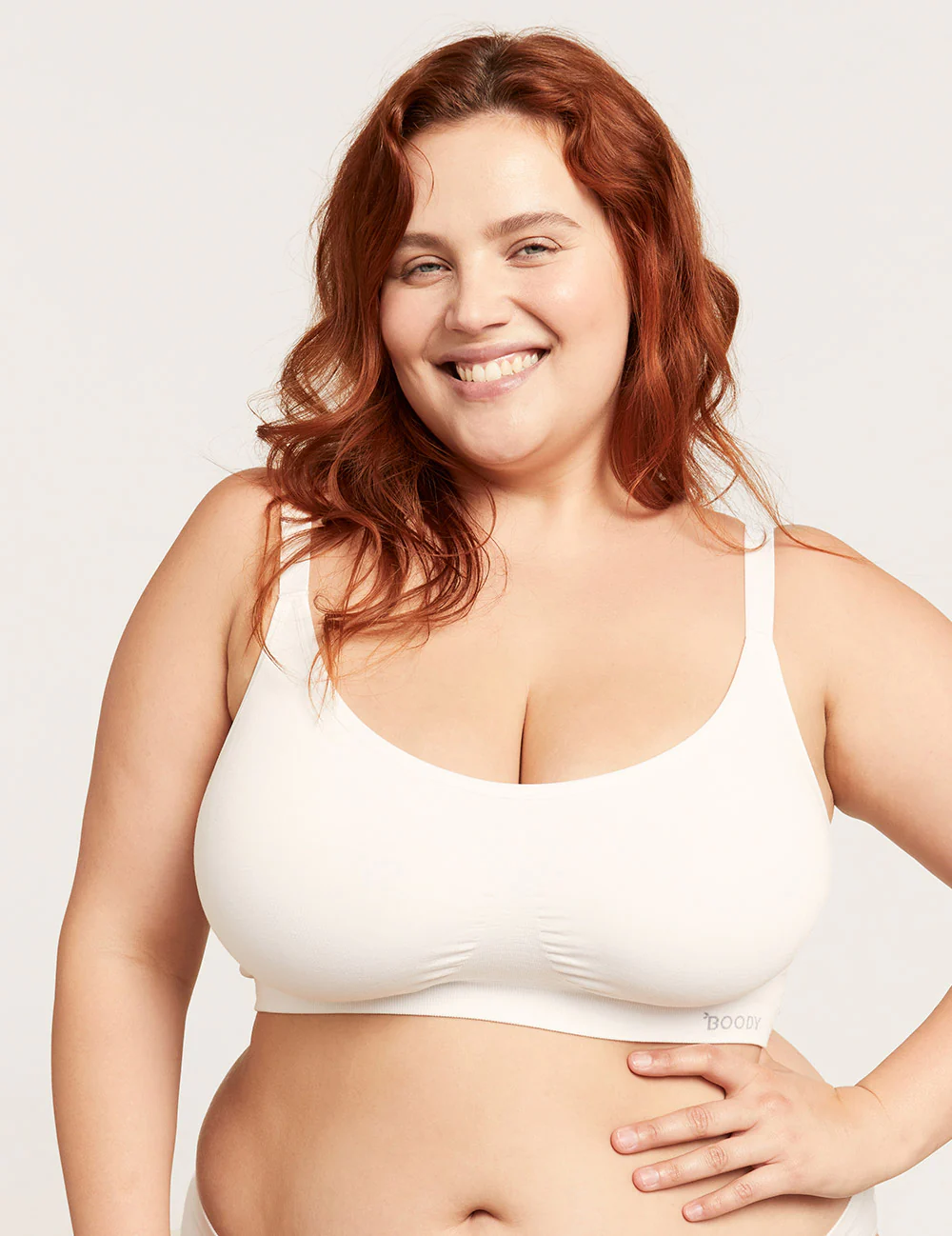 Full Bust Wireless Bra - White - Image 7