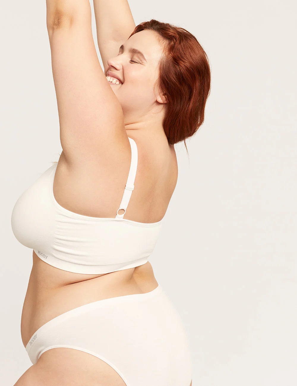 Full Bust Wireless Bra - White - Image 9