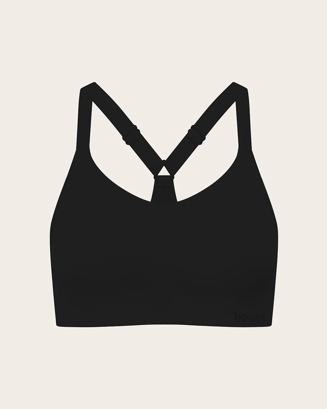 Full Bust Wireless Racerback Bra - Black - Image 25