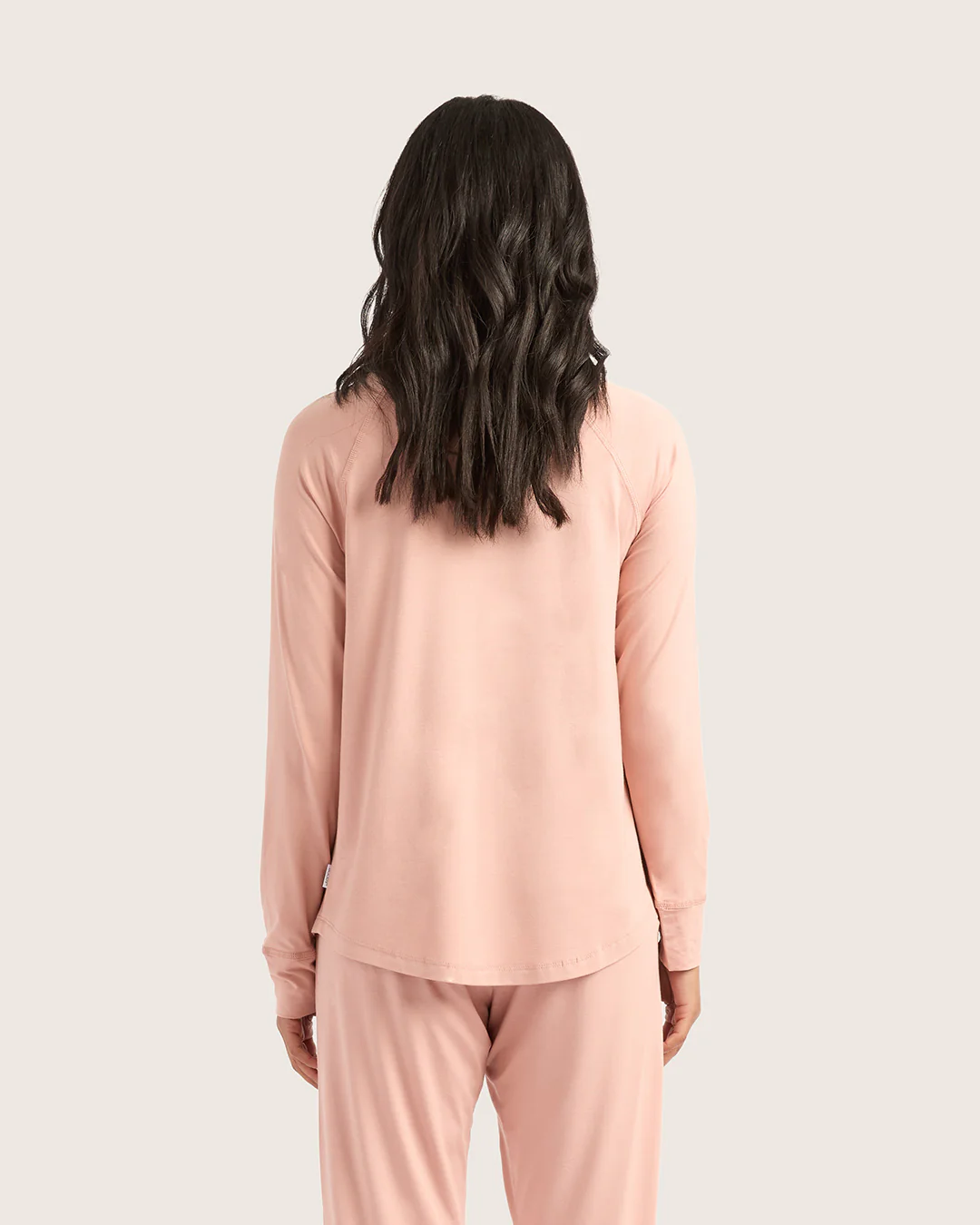 Goodnight Raglan Sleep Top - Dusty Pink - Image 10