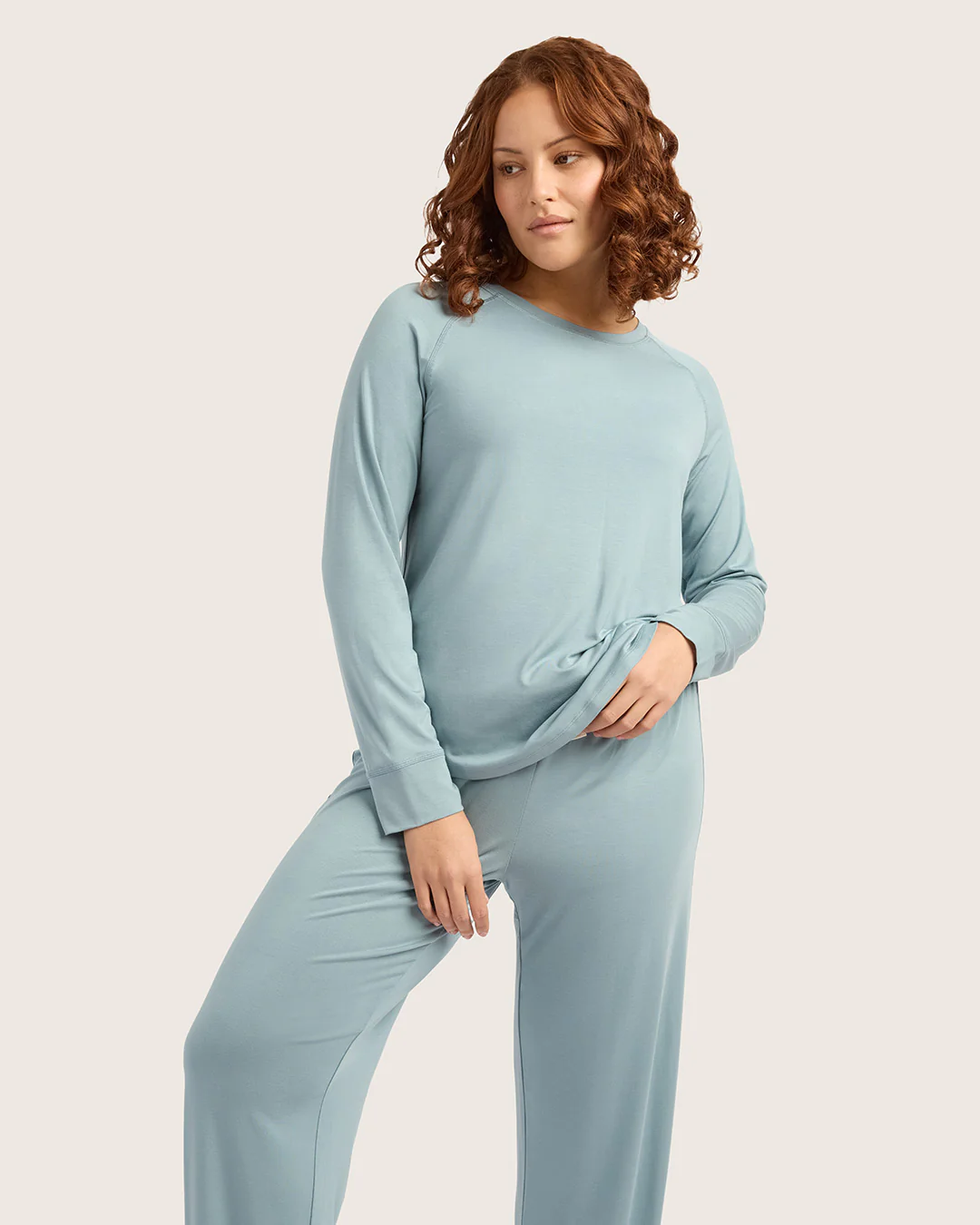 Goodnight Raglan Sleep Top - Mineral Blue - Image 12