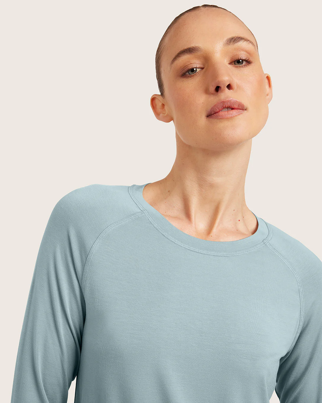 Goodnight Raglan Sleep Top - Mineral Blue - Image 4