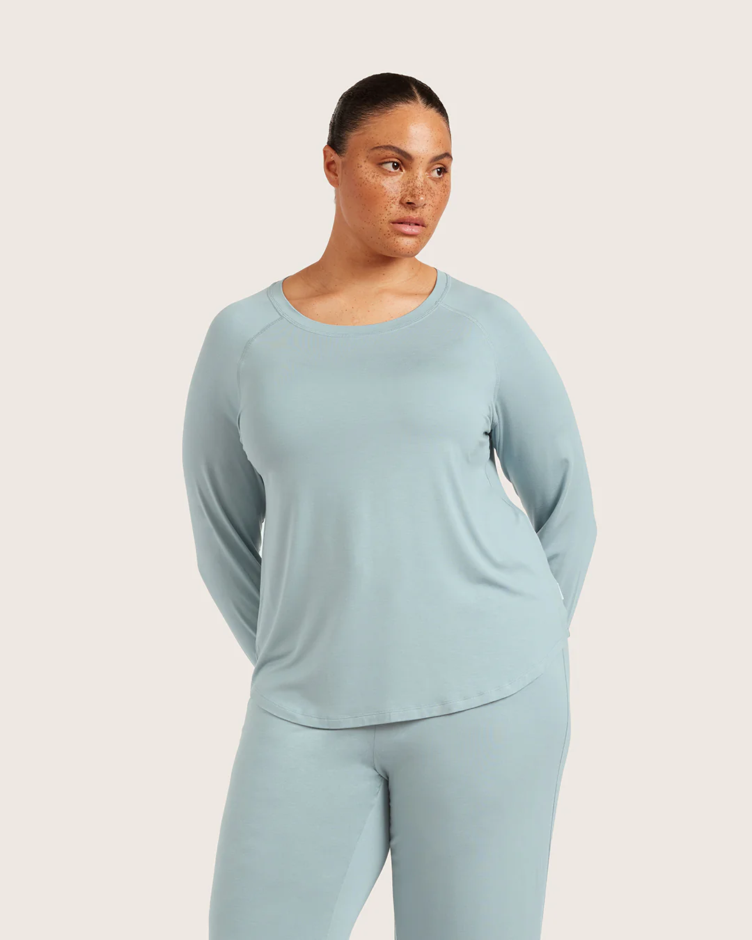 Goodnight Raglan Sleep Top - Mineral Blue - Image 5