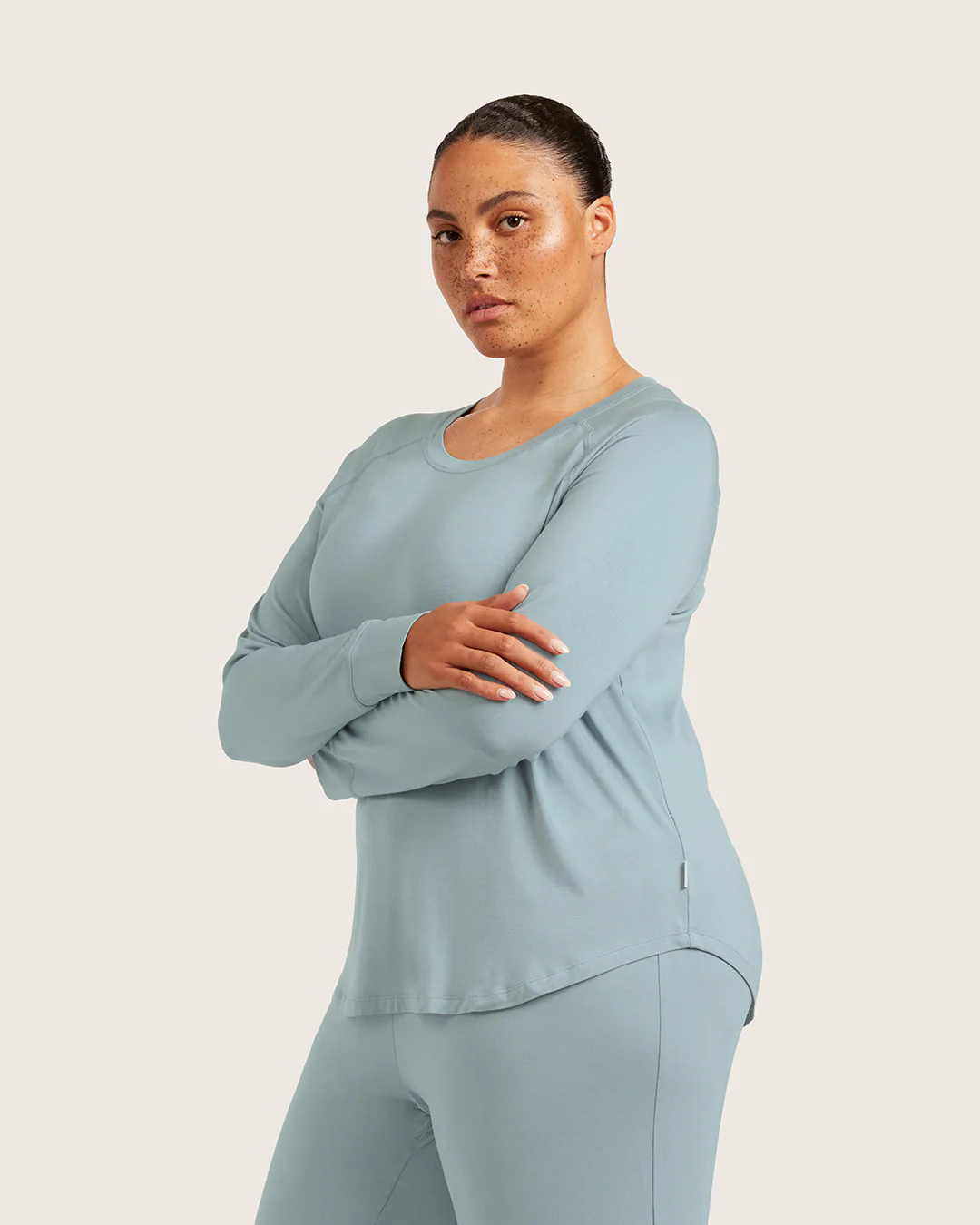 Goodnight Raglan Sleep Top - Mineral Blue - Image 7