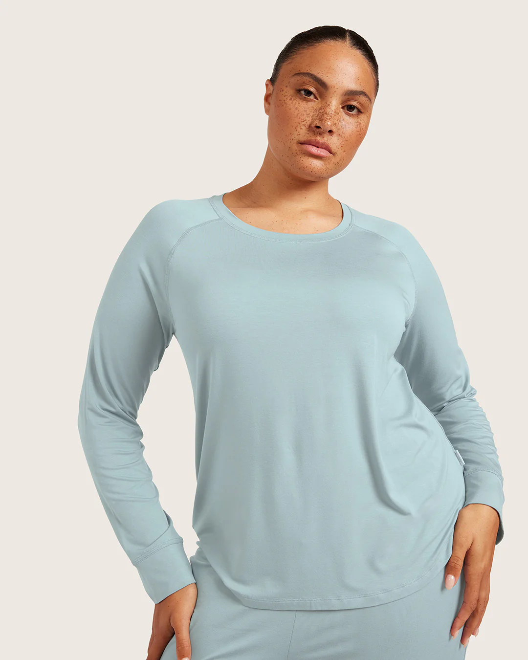 Goodnight Raglan Sleep Top - Mineral Blue - Image 8