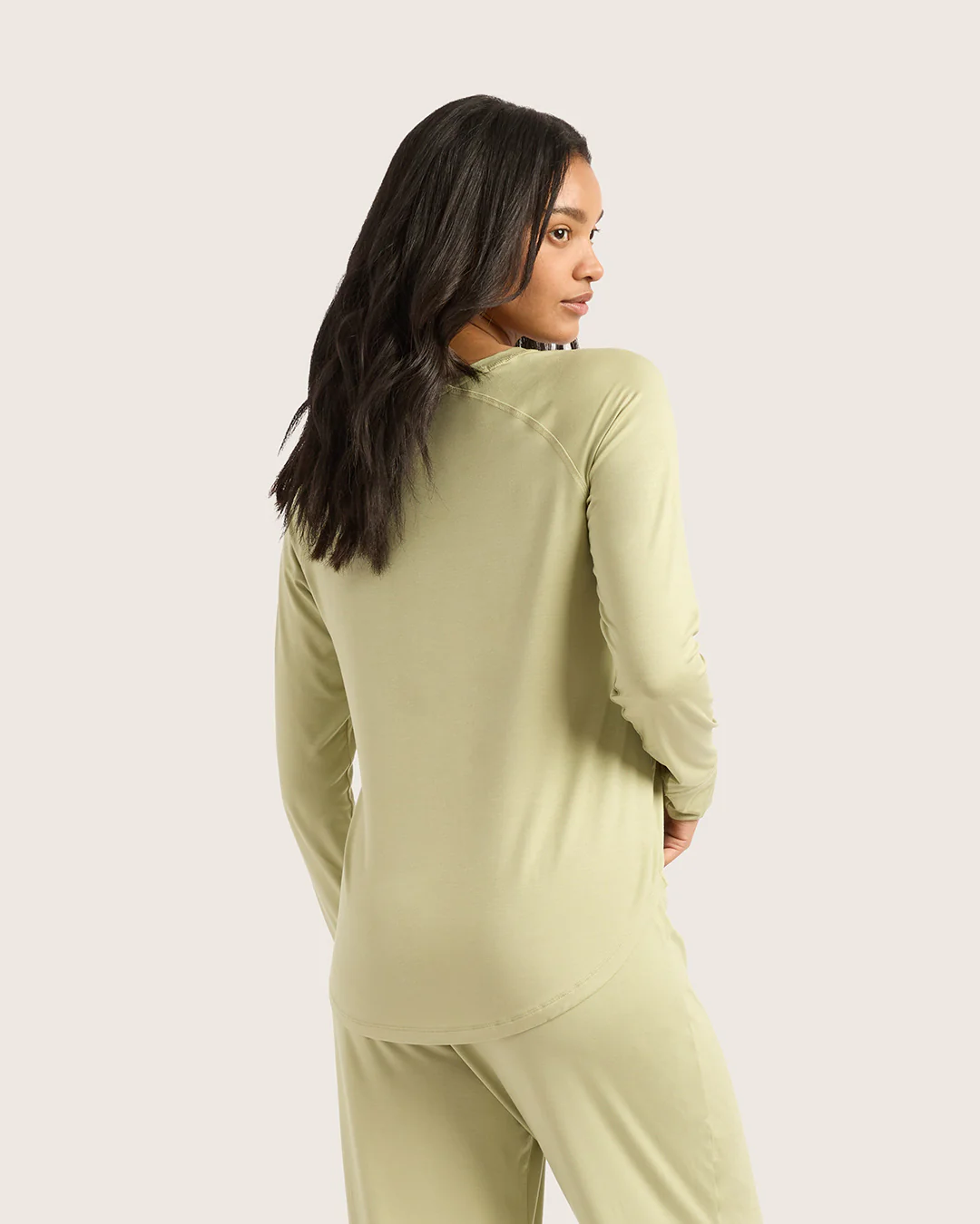 Goodnight Raglan Sleep Top - Sage - Image 10