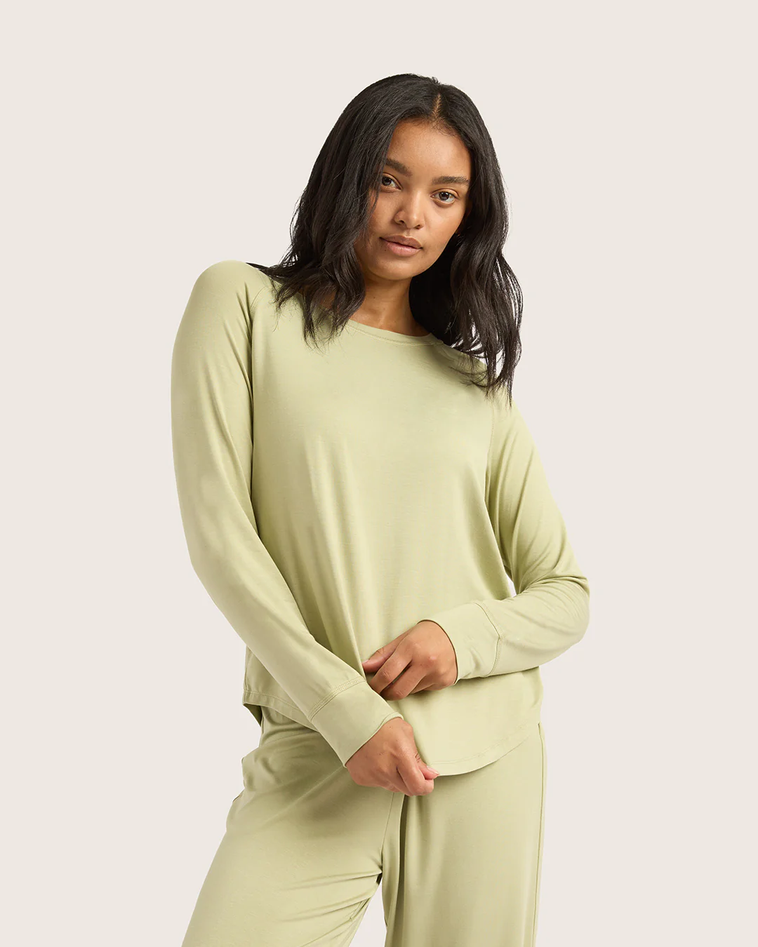 Goodnight Raglan Sleep Top - Sage - Image 12