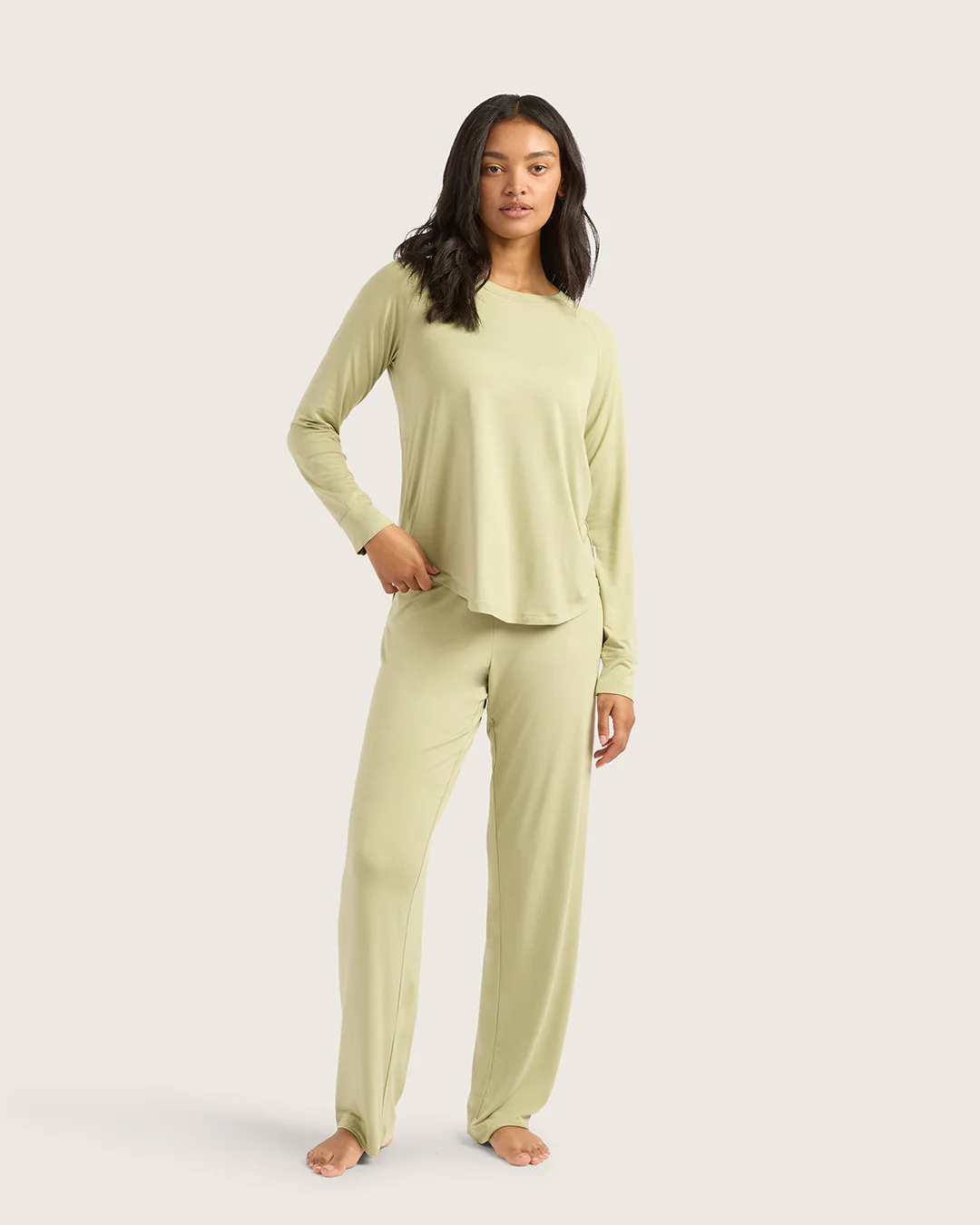Goodnight Raglan Sleep Top - Sage - Image 8