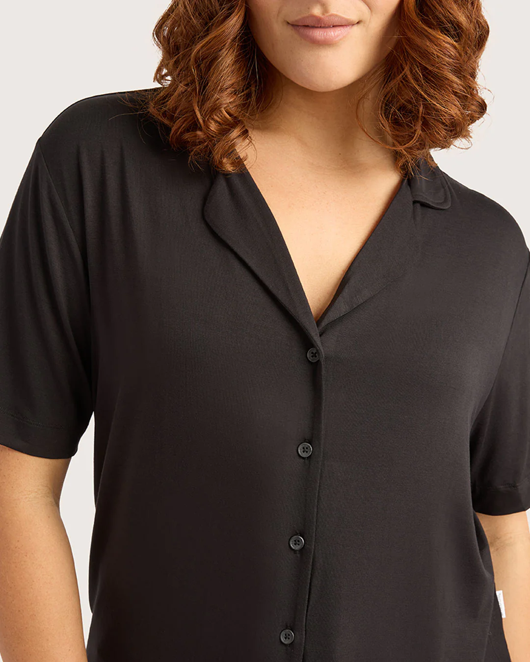 Goodnight Short Sleeve Sleep Shirt - Black - Image 16