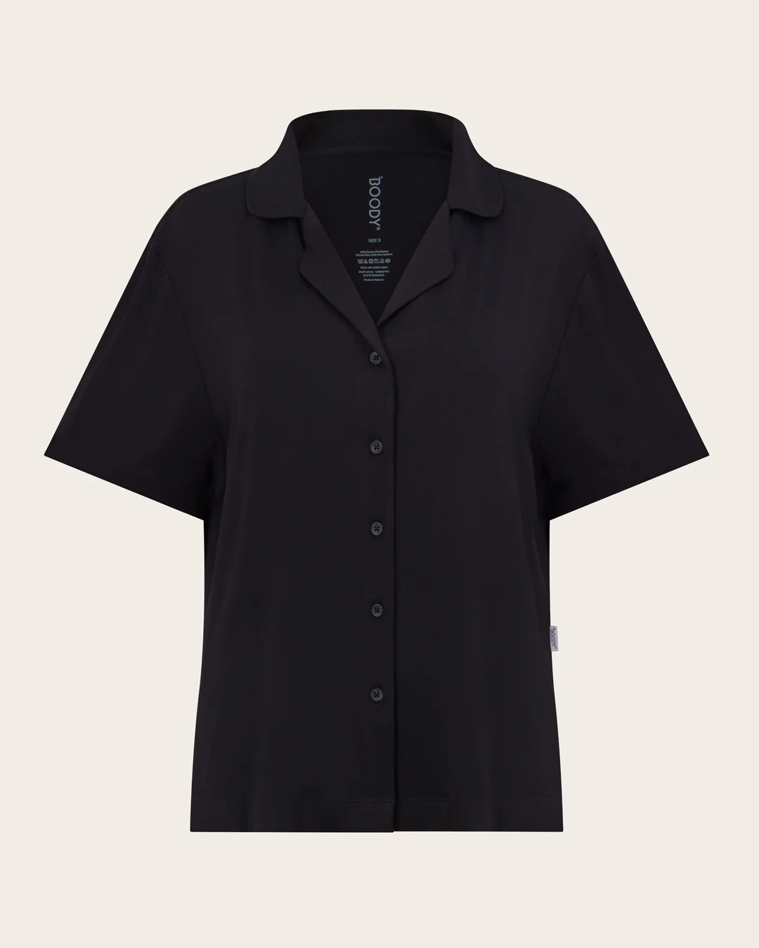 Goodnight Short Sleeve Sleep Shirt - Black - Image 19