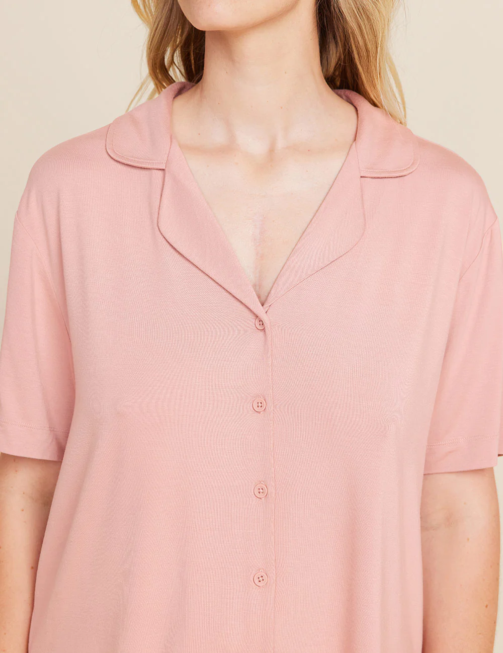Goodnight Short Sleeve Sleep Shirt - Dusty Pink - Image 9