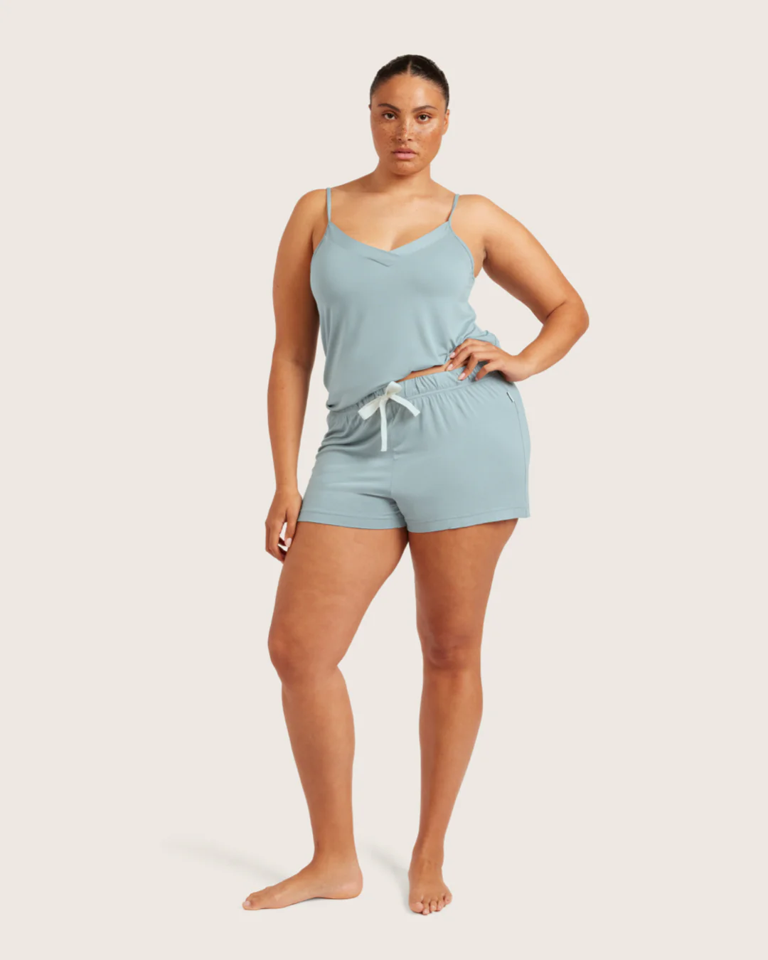 Goodnight Sleep Shorts - Mineral Blue - Image 11