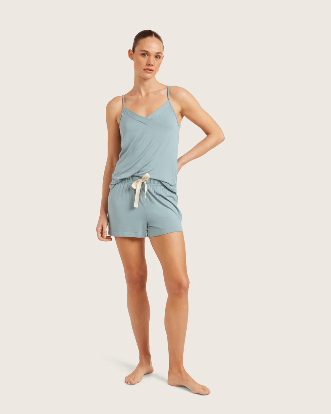 Goodnight Sleep Shorts - Mineral Blue - Image 6